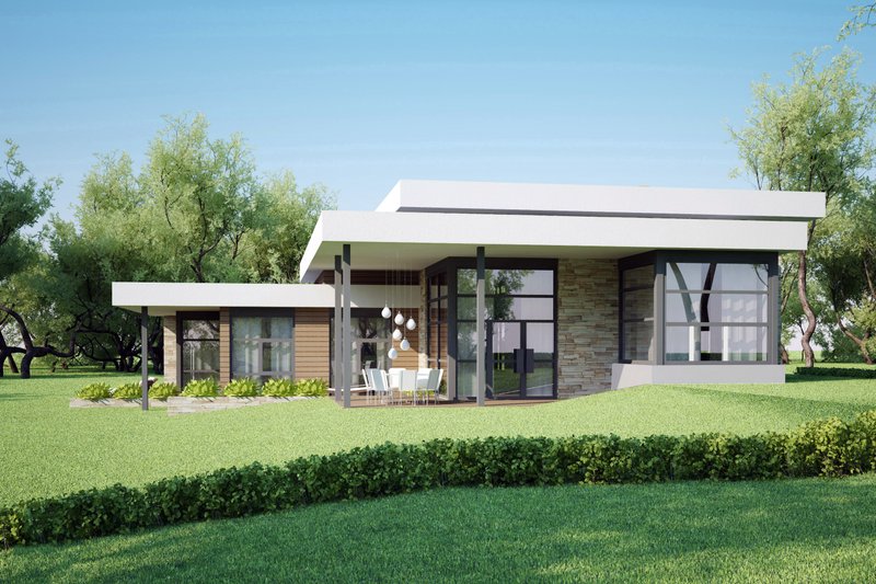 House Blueprint - Modern style home designed by Arch L.A.B., elevation