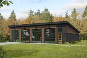 Contemporary Exterior - Front Elevation Plan #932-603