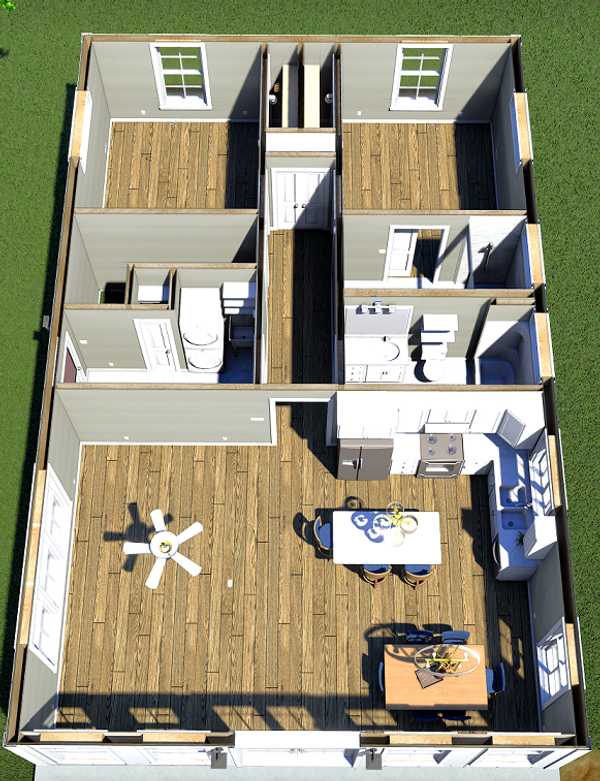 Country Floor Plan - Main Floor Plan #44-267