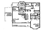 Traditional Style House Plan - 3 Beds 2 Baths 1525 Sq/Ft Plan #47-171 