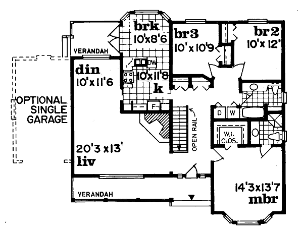 Traditional Floor Plan - Main Floor Plan #47-171