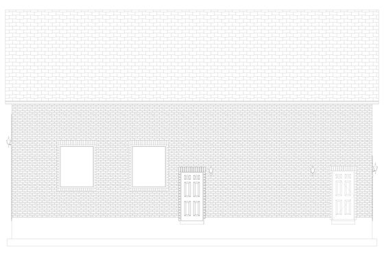 Exterior - Other Elevation 3 for Traditional House Plan #1060-85, 1 bath