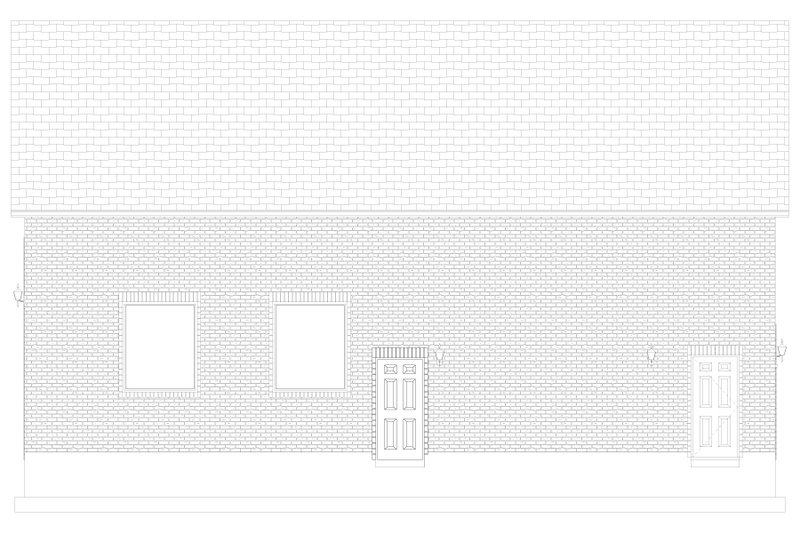 Architectural House Design - Exterior - Other Elevation 3 for Traditional House Plan #1060-85, 1 bath