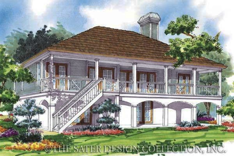 Home Plan - Exterior - Rear Elevation 1 for Country House Plan #930-74 - 3 bed, 2 bath