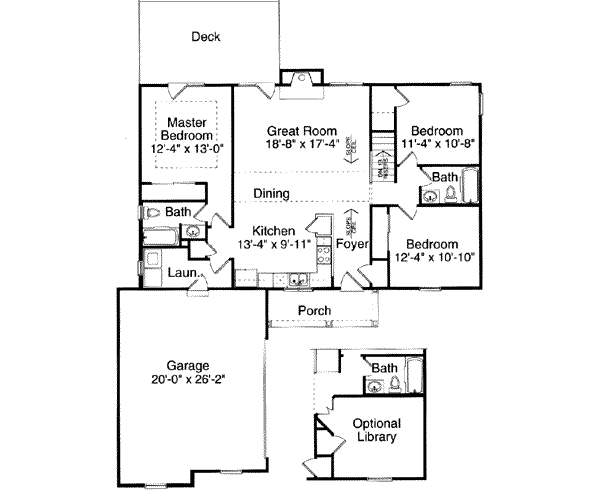 Traditional Floor Plan - Main Floor Plan #46-234