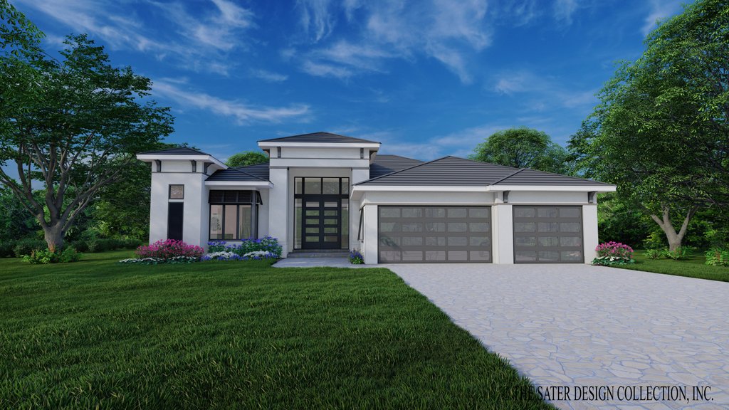 Exterior - Front Elevation 2 for Modern House Plan #930-551 - 3 bed, 1.5 bath