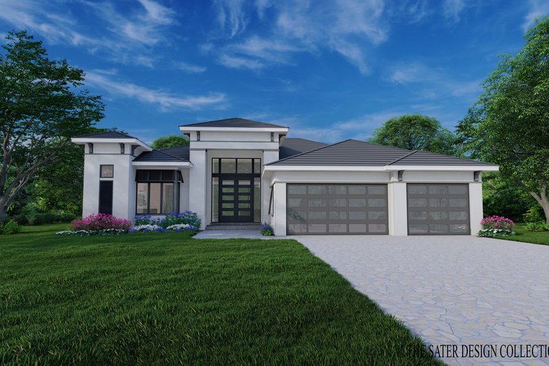 Dream House Plan - Exterior - Front Elevation 2 for Modern House Plan #930-551 - 3 bed, 1.5 bath