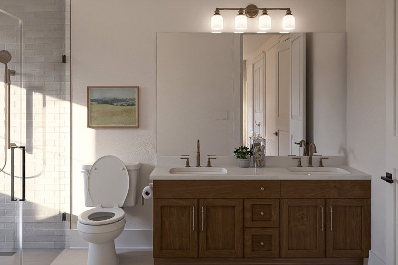 House Blueprint - Interior - Master Bathroom for Barndominium House Plan #455-769 - 3 bed, 2.5 bath