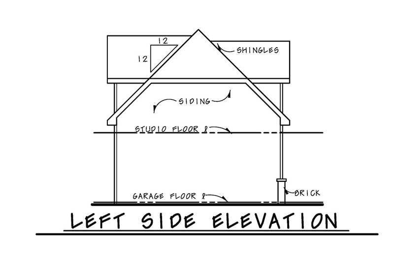 Dream House Plan - Exterior - Other Elevation for Traditional House Plan #20-2372 - 1 bed, 1 bath