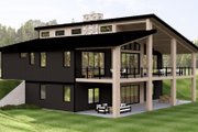 Contemporary Style House Plan - 3 Beds 2 Baths 3336 Sq/Ft Plan #1064-387 Exterior 