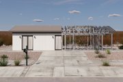 Farmhouse Style House Plan - 1 Beds 1 Baths 680 Sq/Ft Plan #1106-40 