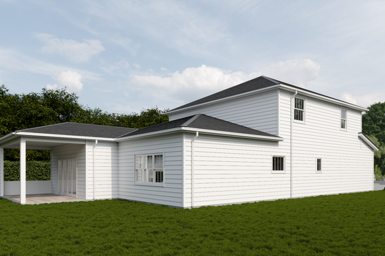 Exterior - Other Elevation 1 for Farmhouse House Plan #1112-11 - 4 bed, 3.5 bath