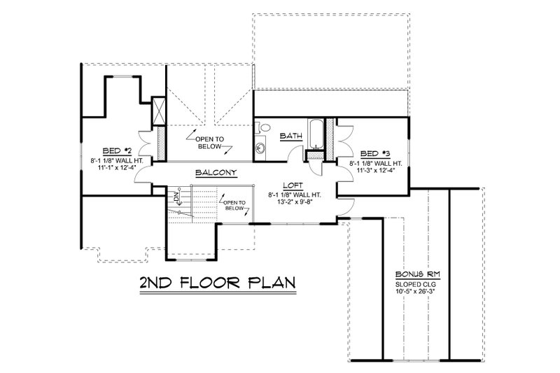 Dream House Plan - Floor Plan - Upper Floor for Modern House Plan #1064-454 - 3 bed, 2.5 bath