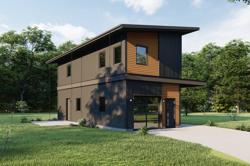 Home Plan - Exterior - Other Elevation 7 for Contemporary House Plan #1092-10 - 2 bed, 1.5 bath
