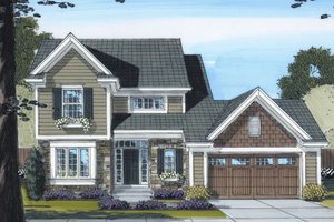 Traditional Exterior - Front Elevation Plan #46-438