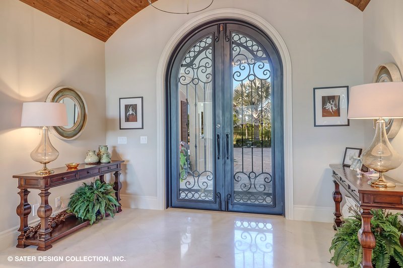Architectural House Design - Interior - Entry for Mediterranean House Plan #930-511 - 3 bed, 3.5 bath