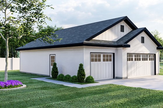 Exterior - Other Elevation for Traditional House Plan #455-62, 0 bath