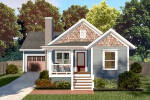 Bungalow Exterior - Front Elevation Plan #79-310