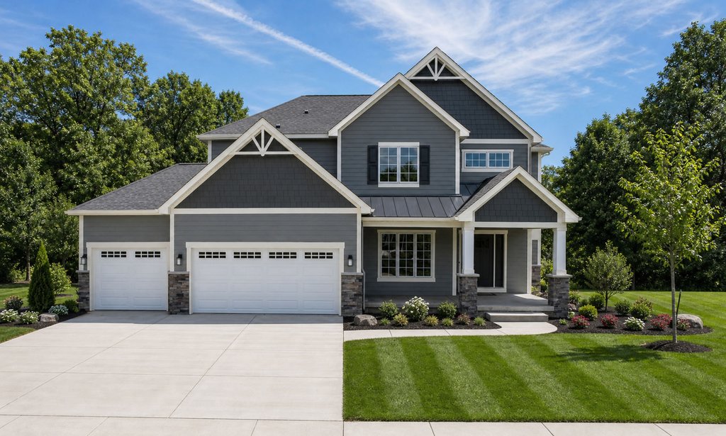 Exterior - Front Elevation 2 for Craftsman House Plan #20-2127 - 4 bed, 3.5 bath