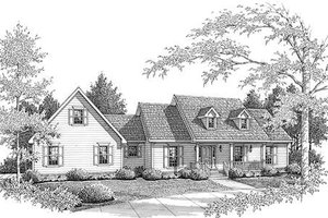 Country Exterior - Front Elevation Plan #14-236