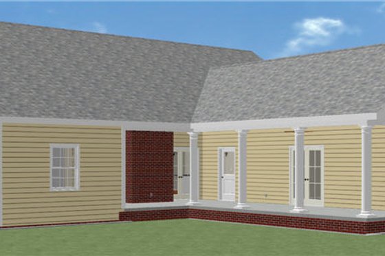 Exterior - Other Elevation for Country House Plan #44-139 - 3 bed, 2 bath