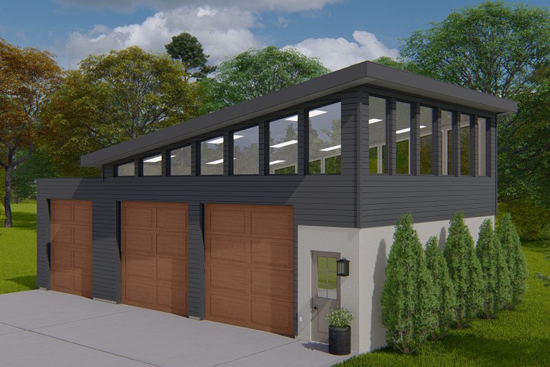 Architectural House Design - Exterior - Front Elevation 3 for Modern House Plan #1060-144, 0 bath
