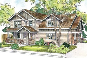 Craftsman Exterior - Front Elevation Plan #124-623