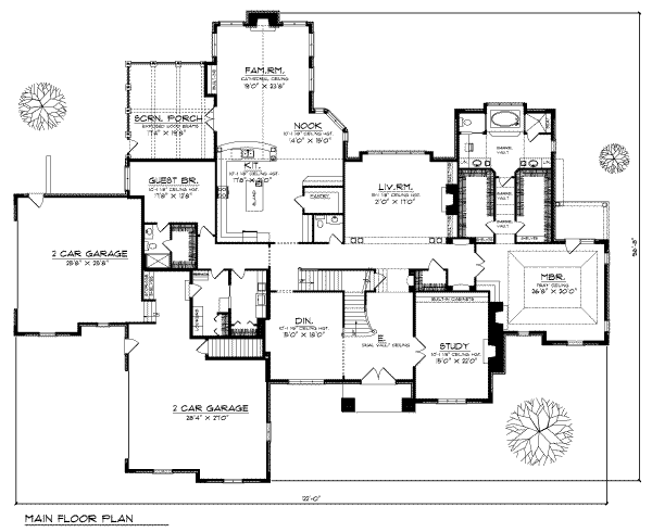 European Floor Plan - Main Floor Plan #70-559