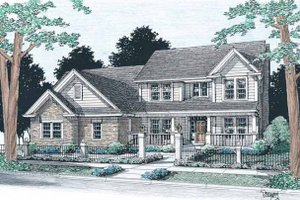 Traditional Exterior - Front Elevation Plan #20-314