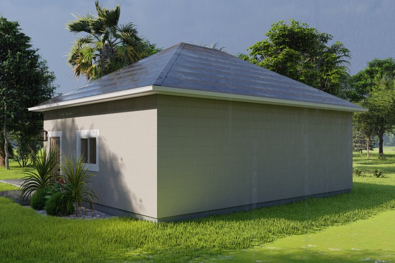 Architectural House Design - Exterior - Rear Elevation for Traditional House Plan #1060-91, 0 bath