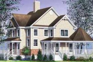 Country Exterior - Front Elevation Plan #25-238