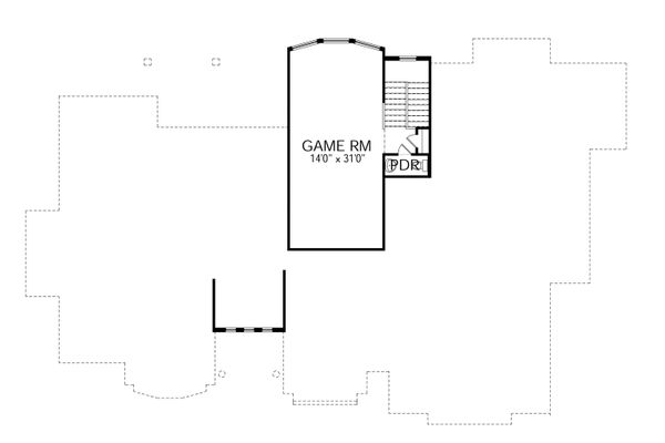 Dream House Plan - Mediterranean Floor Plan - Upper Floor Plan #80-206