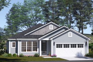 House Blueprint - Cottage Exterior - Front Elevation Plan #513-2364