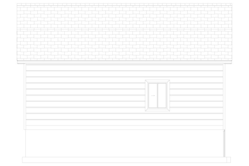 House Blueprint - Exterior - Other Elevation 1 for European House Plan #1060-124, 0 bath