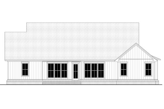 Exterior - Rear Elevation for Farmhouse House Plan #430-226 - 4 bed, 2 bath