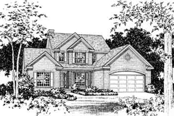 Exterior - Other Elevation for Traditional House Plan #22-423 - 3 bed, 2.5 bath