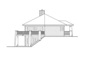 Exterior - Other Elevation for Prairie House Plan #124-1143 - 1 bed, 1 bath