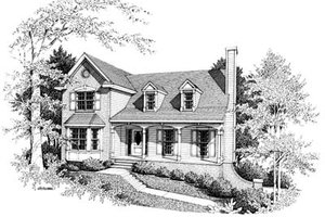 Farmhouse Exterior - Front Elevation Plan #10-217