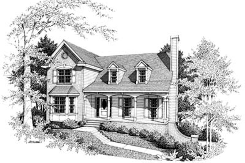 Farmhouse Style House Plan - 3 Beds 2.5 Baths 1830 Sq/Ft Plan #10-217