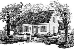 Colonial Exterior - Front Elevation Plan #72-120