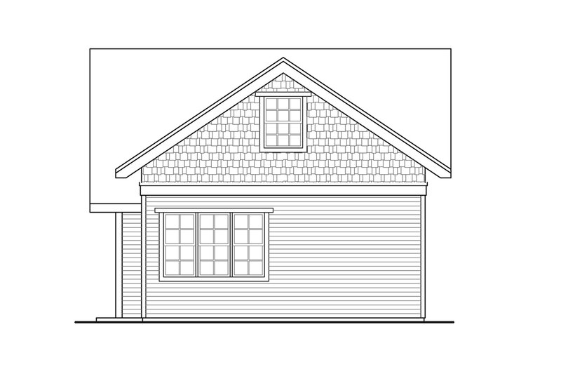 House Plan Design - Exterior - Other Elevation 1 for Cottage House Plan #124-1188, 1 bath
