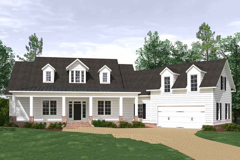 Farmhouse Style House Plan - 3 Beds 2.5 Baths 2883 Sq/Ft Plan #1071-4