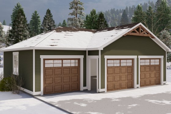 Exterior - Front Elevation 4 for Traditional House Plan #1060-119, 0 bath