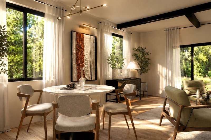 Dream House Plan - Interior - Dining Room for Modern House Plan #124-1472 - 10 bed, 10 bath