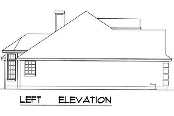 Exterior - Other Elevation for European House Plan #40-349 - 3 bed, 2 bath