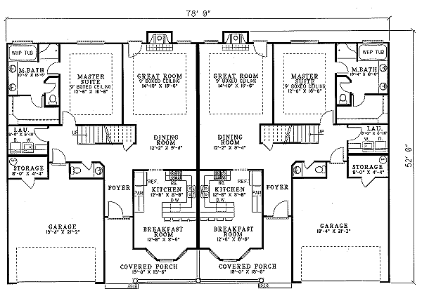 Southern Floor Plan - Main Floor Plan #17-2030