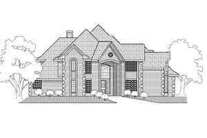 European Exterior - Front Elevation Plan #65-352