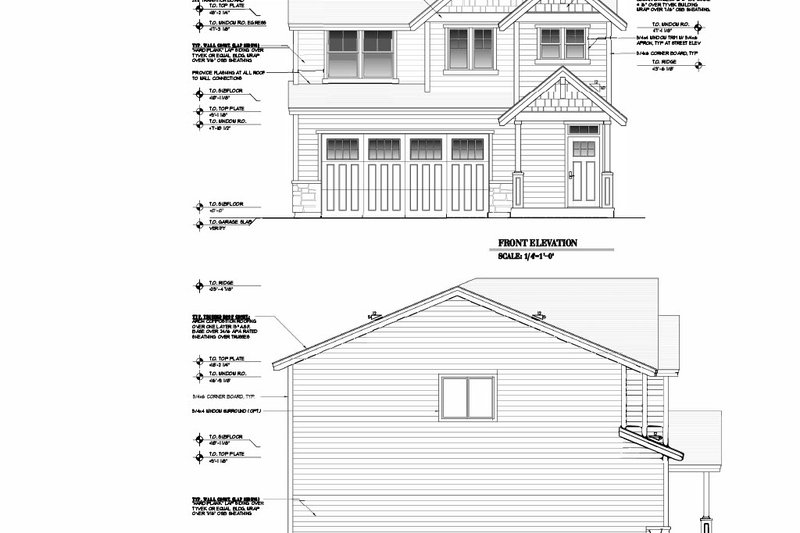 House Design - Exterior - Other Elevation for Craftsman House Plan #53-712 - 3 bed, 2.5 bath