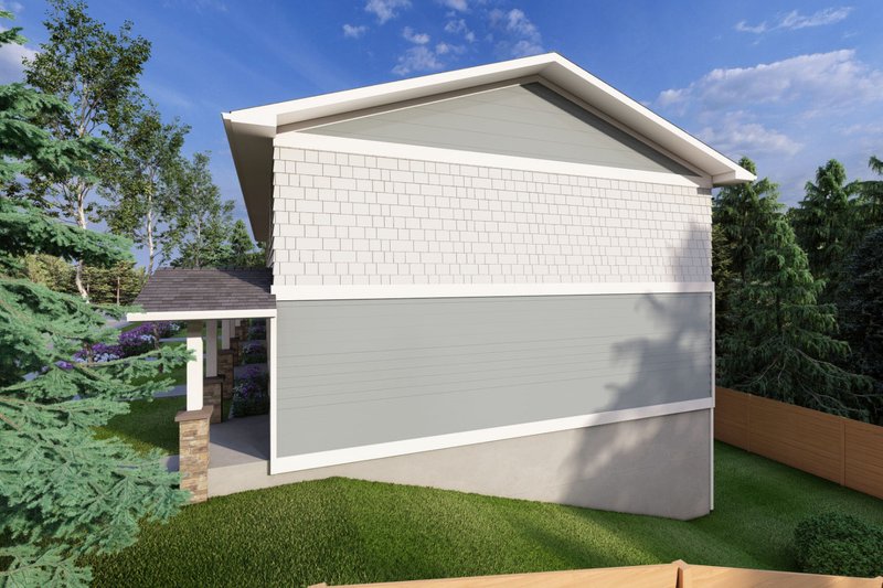 Dream House Plan - Exterior - Other Elevation 2 for Craftsman House Plan #126-280 - 2 bed, 1.5 bath