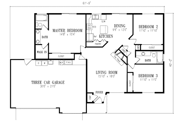 Dream House Plan - Adobe / Southwestern Floor Plan - Main Floor Plan #1-253